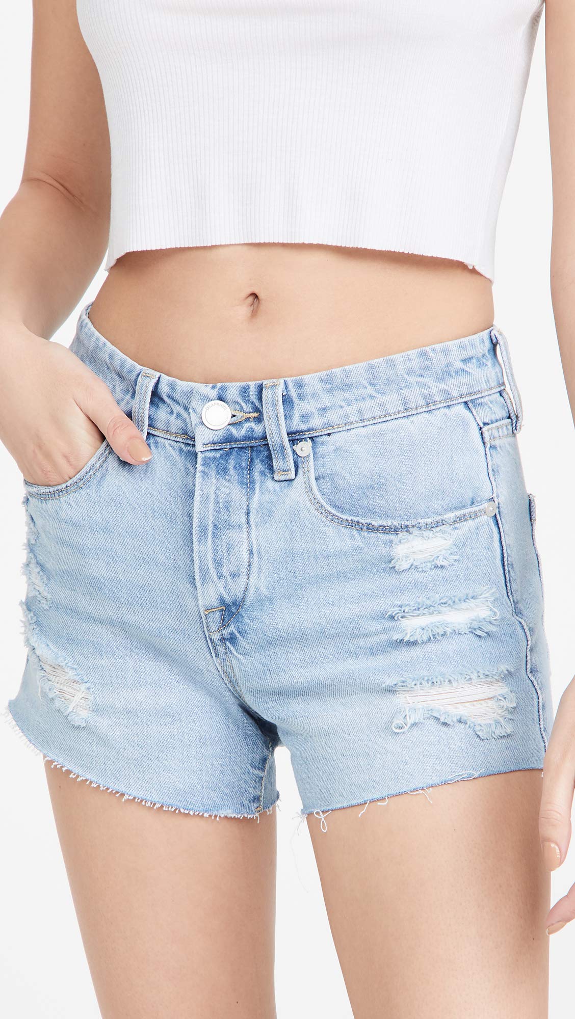 Shorts jeans feminino Read My Lips Indigo da BLANKNYC, tamanho 26