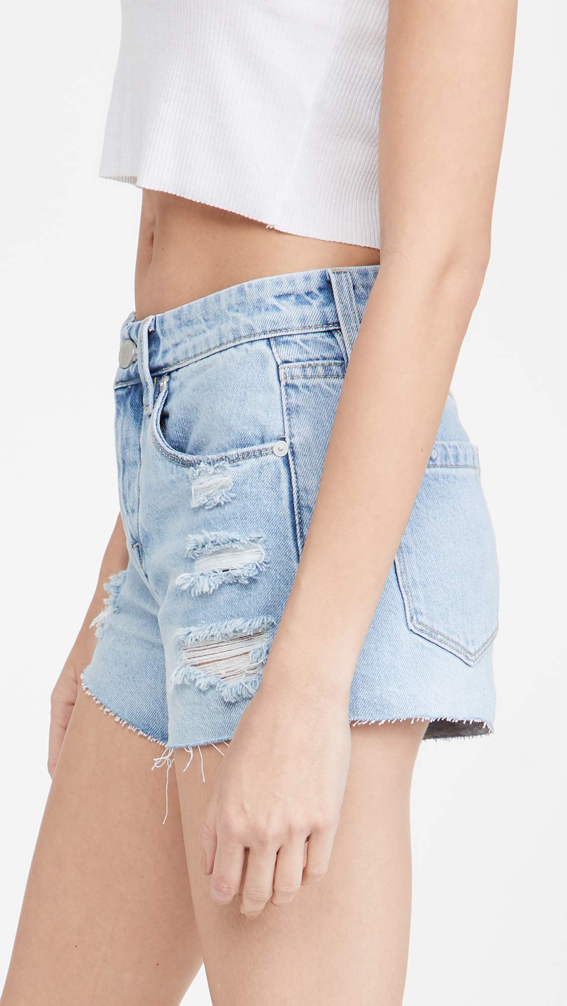 Shorts jeans feminino Read My Lips Indigo da BLANKNYC, tamanho 26