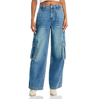 Calça Jeans Cargo Blanknyc em Azul Over Limit