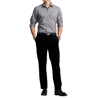 Polo Ralph Lauren - Camisa de sarja de algodão com corte clássico