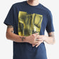 Camiseta Calvin Klein Masculina Estampada Brooklyn Bridge Azul Tamanho Grande
