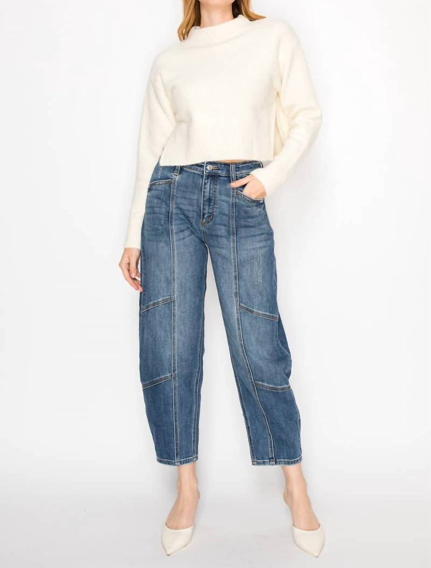Artemis Vintage - High Rise Relaxed Barrel Jeans