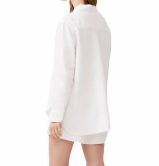 French Connection - Camisa Boyfriend de Linho Birdie