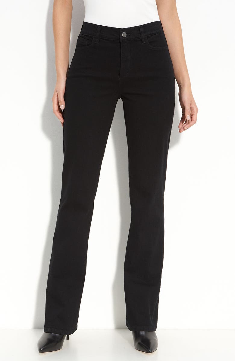 Jeans Barbara Boot Cut com botões frontais NYDJ, preto, tamanho 16