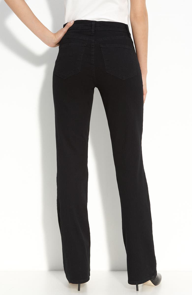 Jeans Barbara Boot Cut com botões frontais NYDJ, preto, tamanho 16