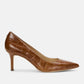 Ralph Lauren - Women's Lanette Croc Print Pumps Sandal