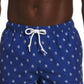 Shorts de banho masculino original Penguin Pete Print azul tamanho médio
