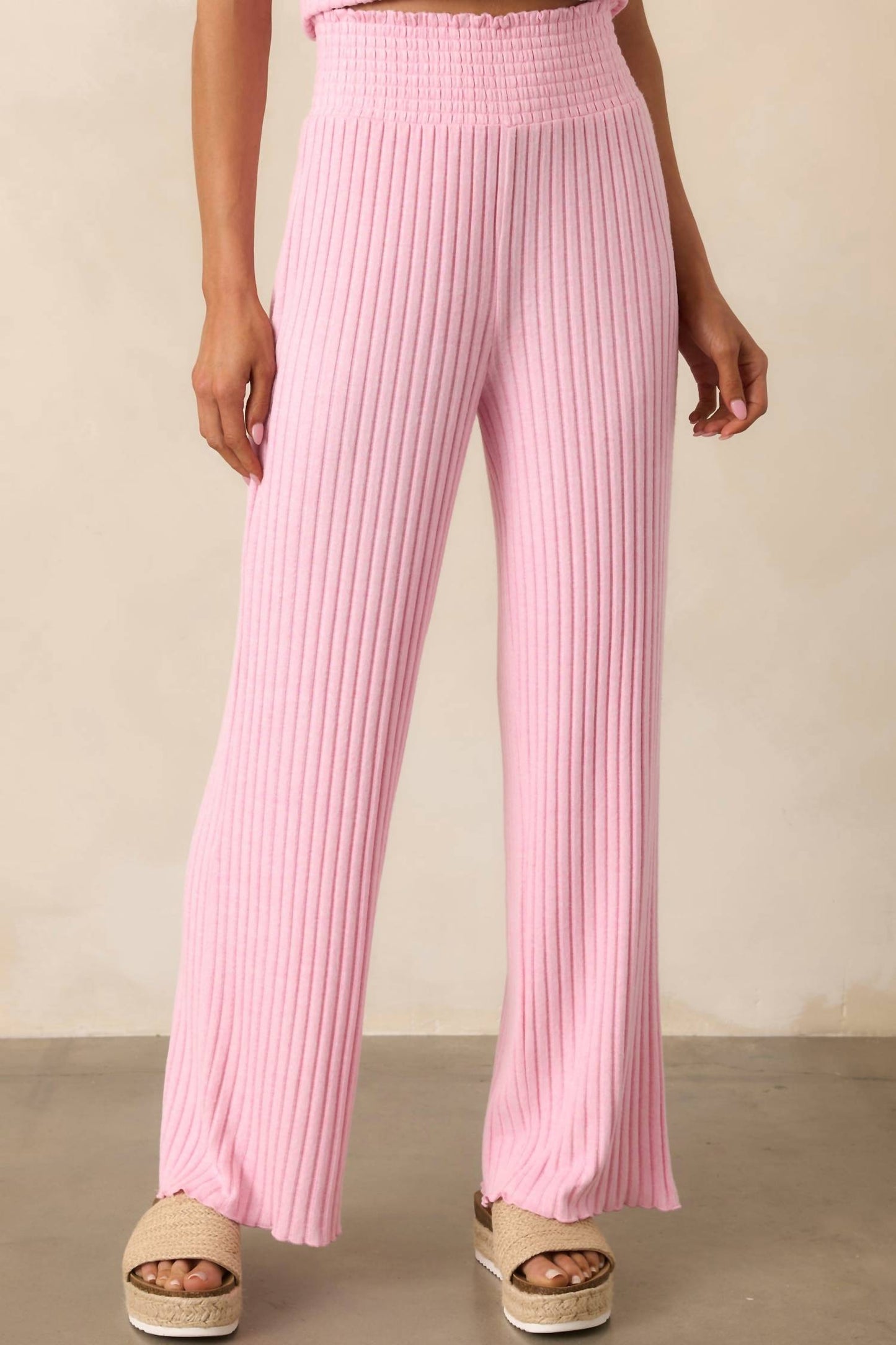 Z Supply - Dawn Smocked Rib Wide Leg Pant