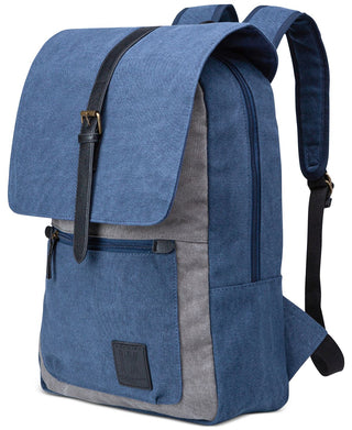 Mochila PX Masculina Lincoln Two Tons Canvas Azul Tamanho Regular