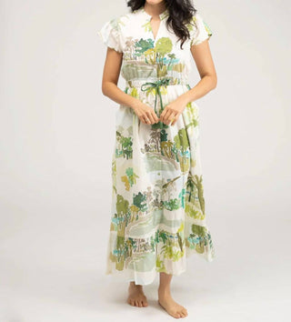 Beau &amp; Ro - Vestido midi com babados e babados