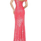 Jovani - Off the Shoulder Fitted Prom Dress