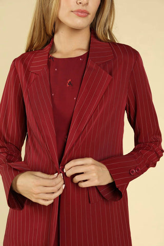Honey Punch - Blazer listrado do Power Hour ao Happy Hour