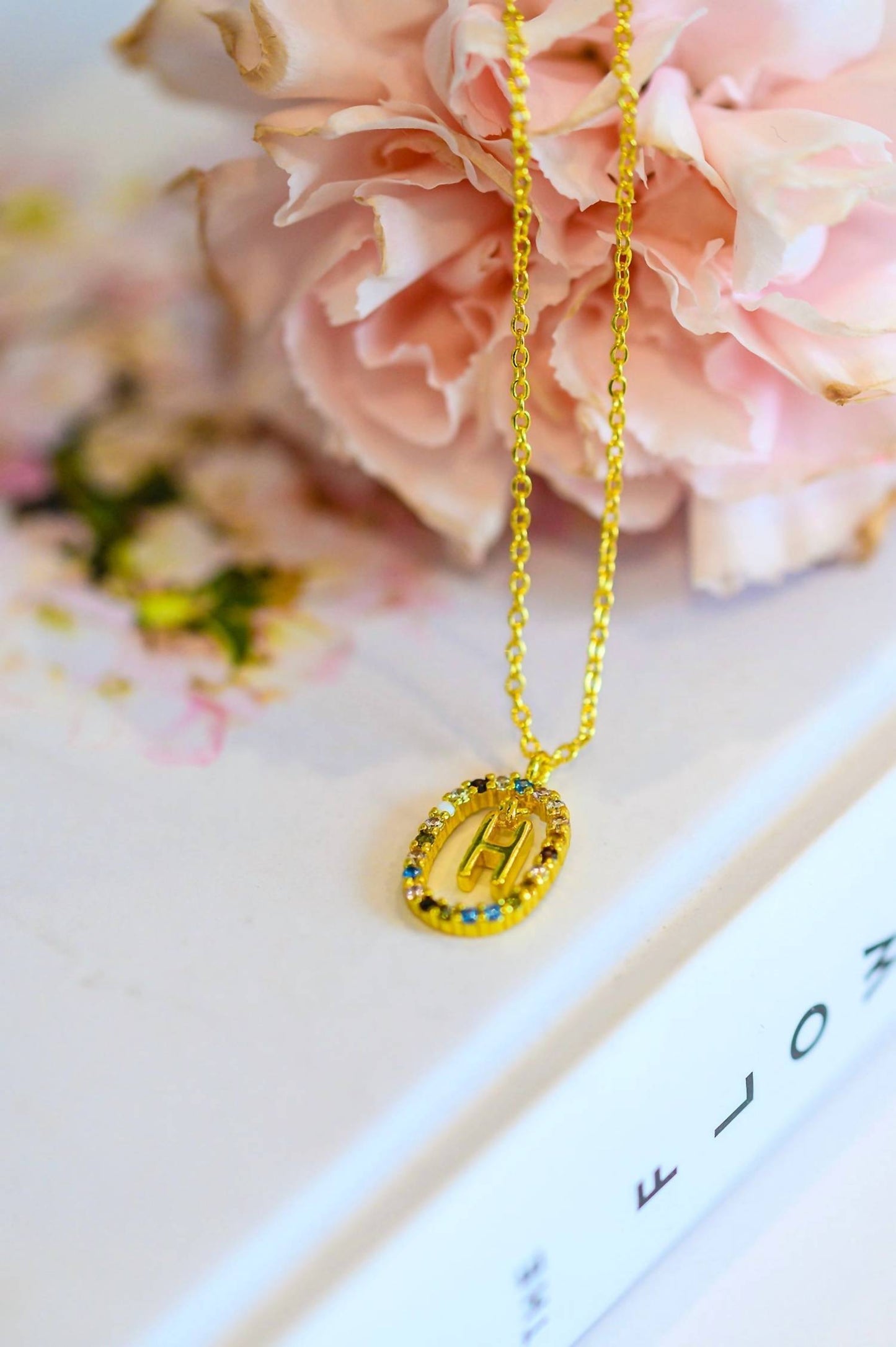 123 Amore - Mi Amor Dipped Initial Necklace