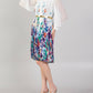 Zaalima Fashion - Long Sleeve Midi Chiffon Column Plus Size Casual Dress