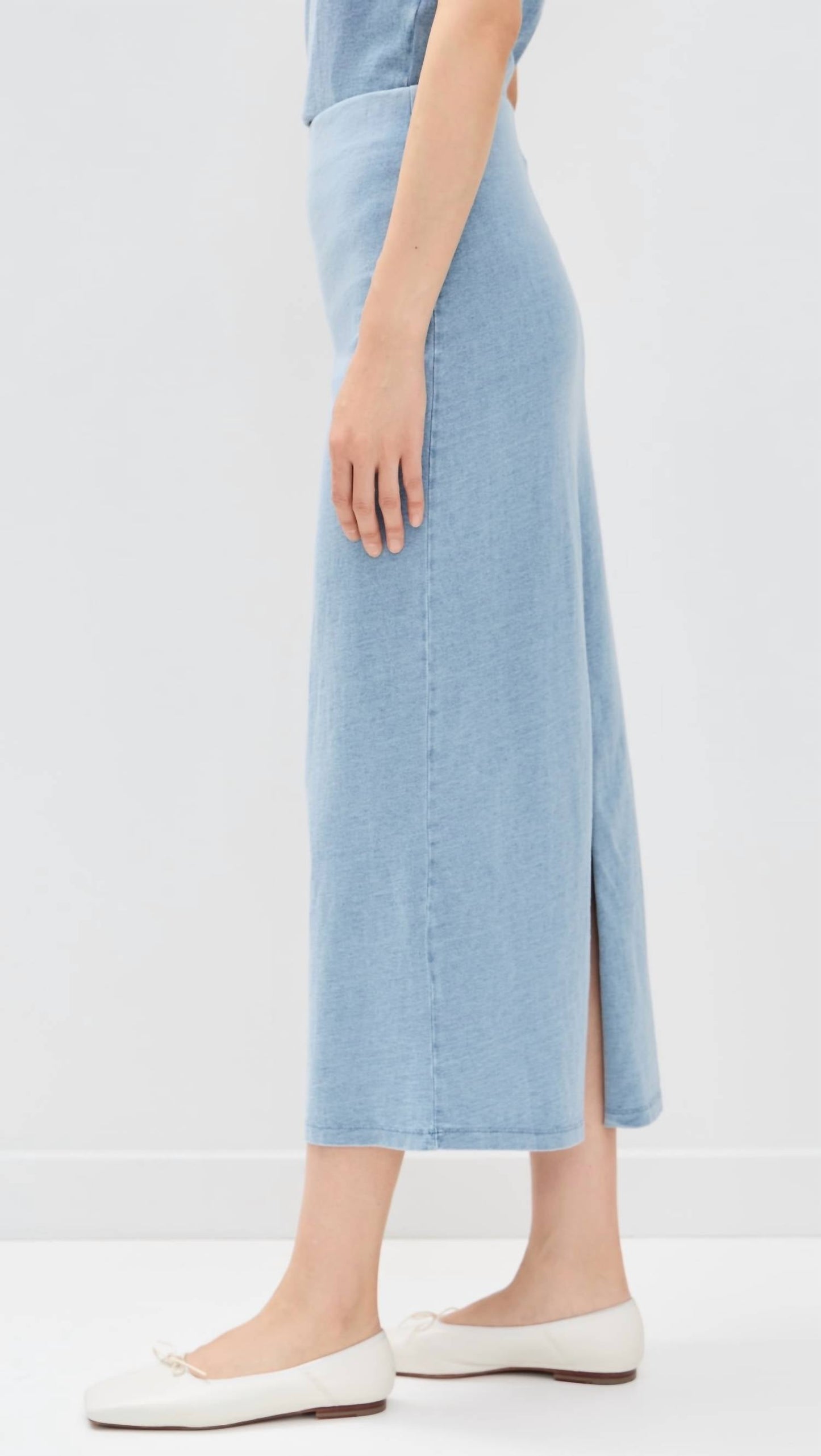 Z Supply - Gail Jersey Denim Midi Skirt