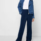 Topshop - Pintuck High Waist Wide Leg Dress Pants