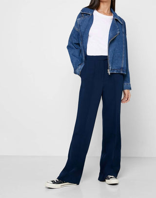 Topshop - Calça social Pintuck de cintura alta e perna larga