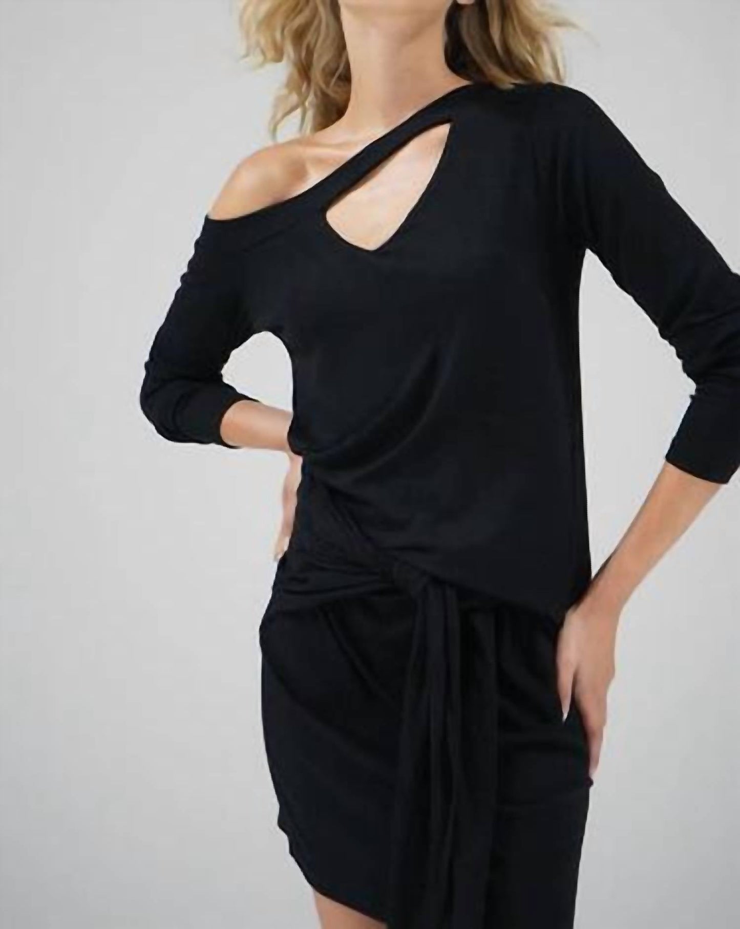 Lna - Klane Long Sleeve Ribbed Top