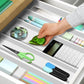 Utensil Drawer Organizer, White (5 Slots)