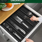 Utensil Drawer Organizer, Black (5 Slots)