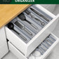 Utensil Drawer Organizer, Gray (5 Slots)