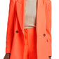 River Island Structured Double Breasted Blazer in Coral, Size 10