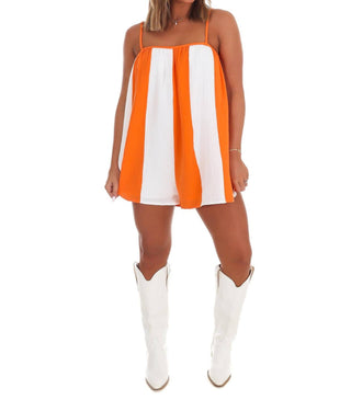 Cloud Ten - Tailgate Mood Striped Romper