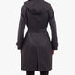 London Fog - Double Breasted Trench With Button Off Hood