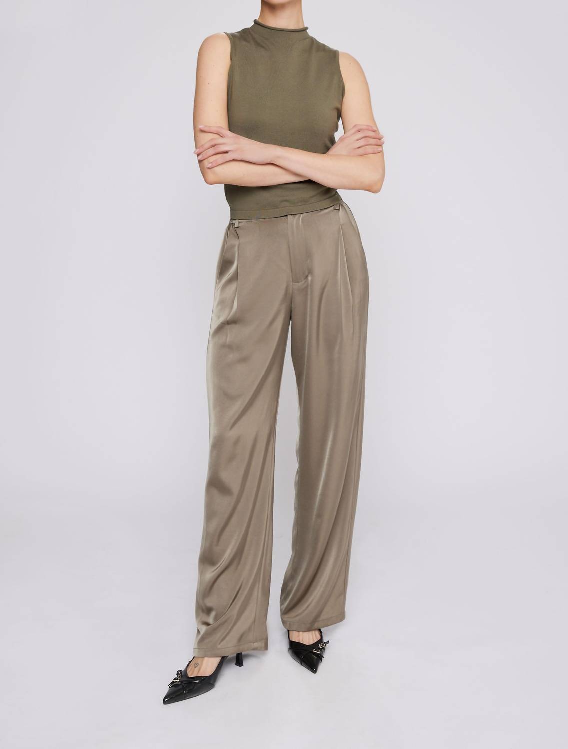 Amanda Maria - Mock-neck Tank Top