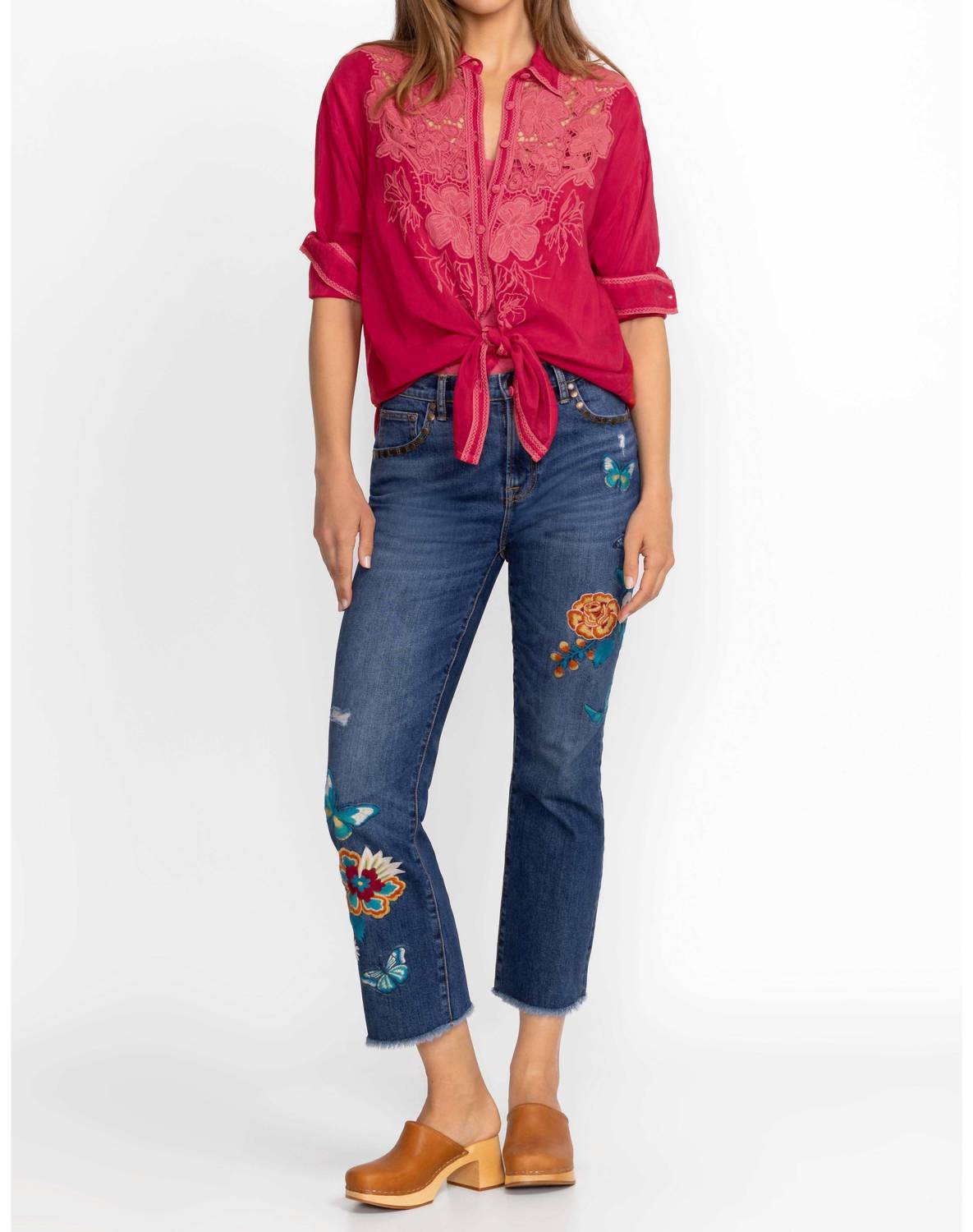 Johnny Was - Taymia Cropped Baby Boot Jean