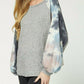 Entro - Tie Dye Puffy Sleeve Top