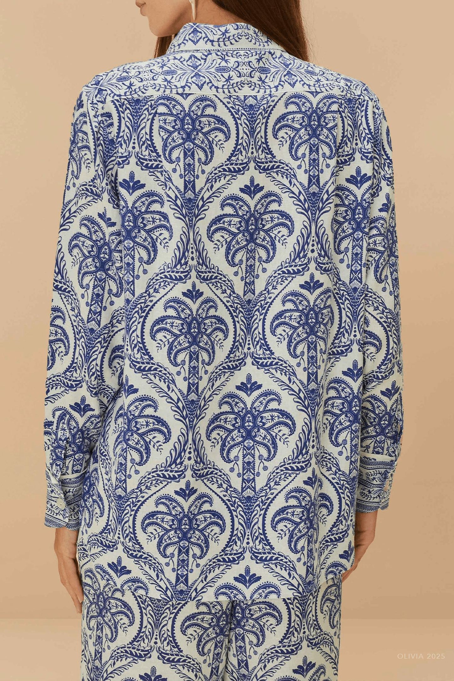 Farm Rio - Tropical Cameo Pajama Shirt