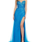 Ashleylauren - High Slit Prom Dress