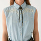 Maison Hotel - Dallas Collared Sleeveless Blouse