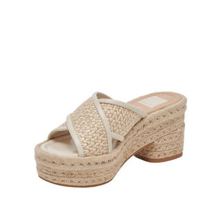 Dolce Vita - Sandálias femininas Eldora Raffia com plataforma