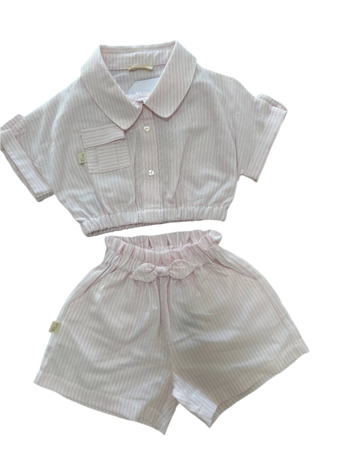 Baby Gi - Kid's Girl Striped Two-piece Set