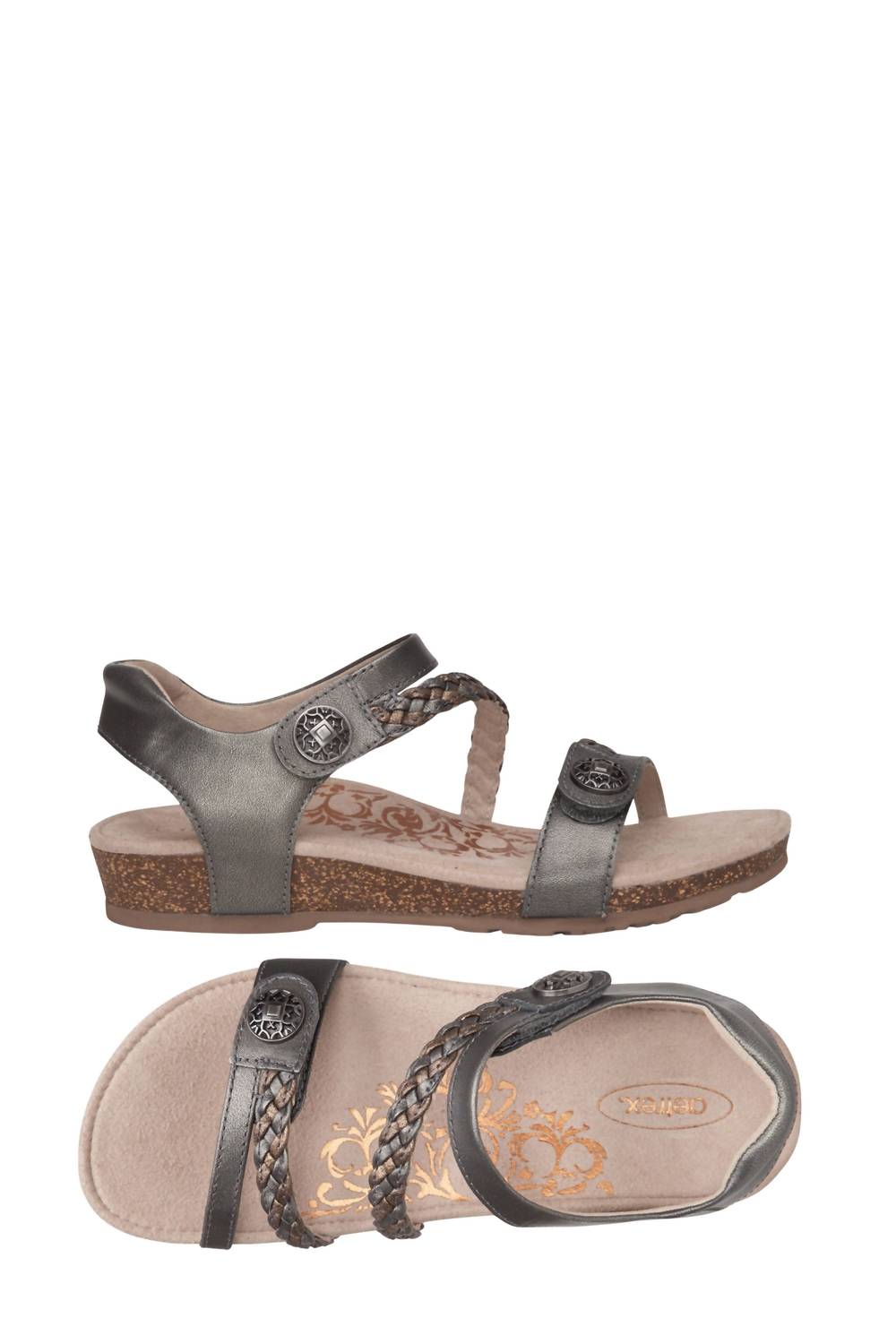 Aetrex - Jillian Braided Quarter Strap Sandal