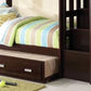 Allentown Twin / Twin Bunk Bed With Trundle Storage - Espresso