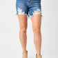 Judy Blue - Mid Rise Destroy Fray Hem Denim Short