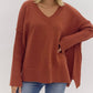Entro - An Oversized V-Neck Top