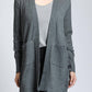 Apny - Open Weave Side Button Cardigan