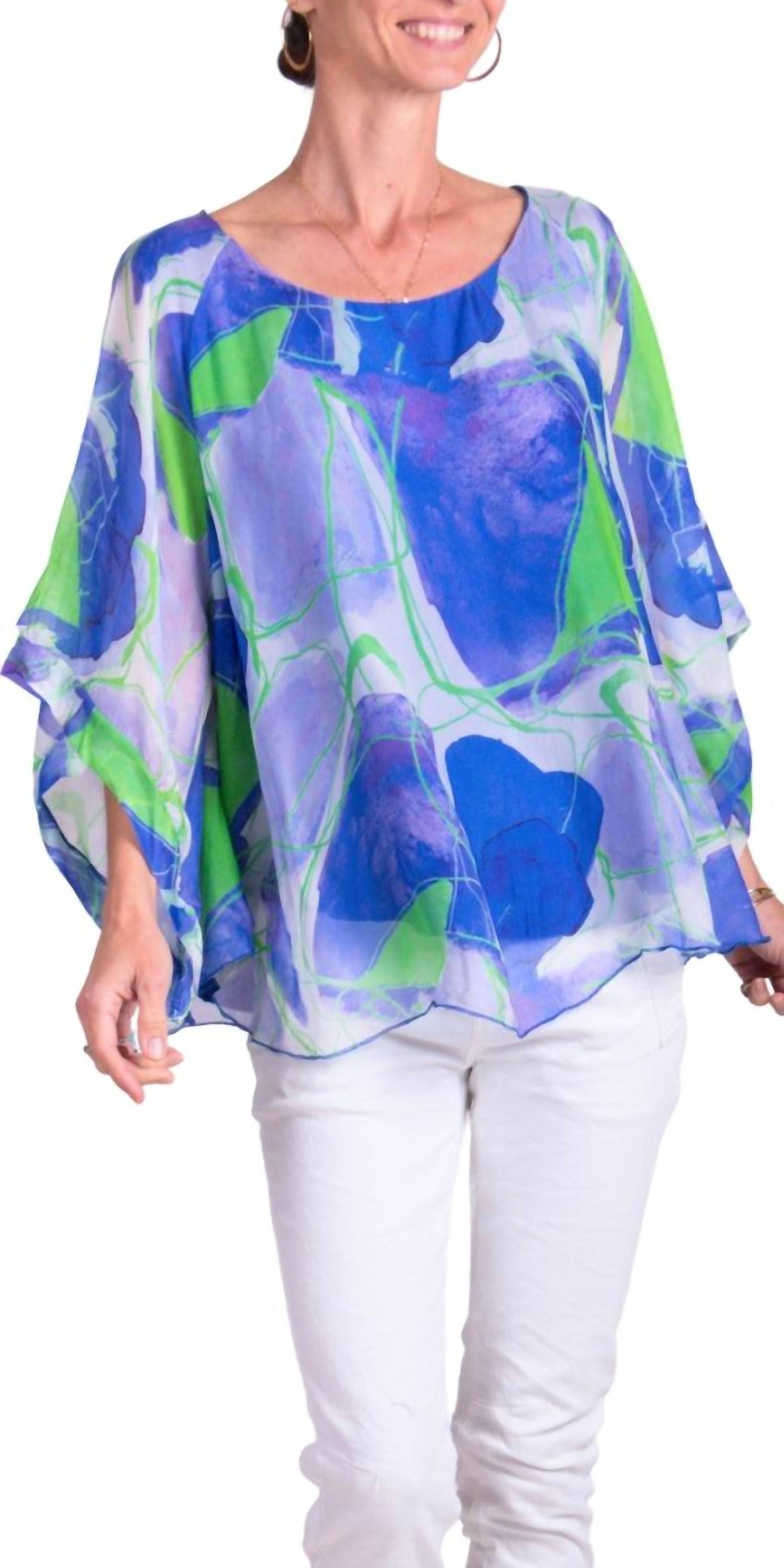 Gigi Moda - Coletta Abstract Silk Top