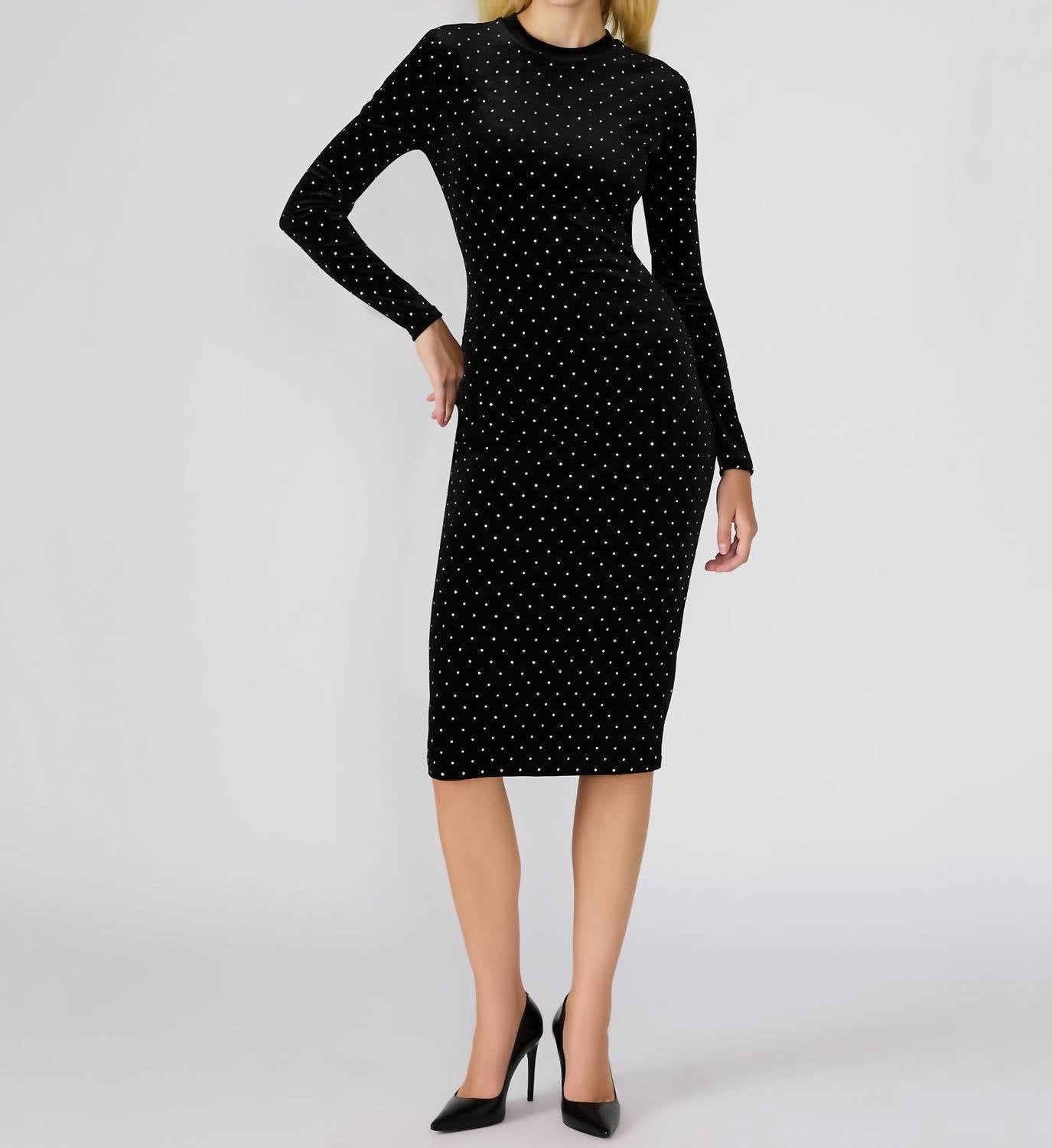 Steve Madden - Hailee Studded Velvet Dress