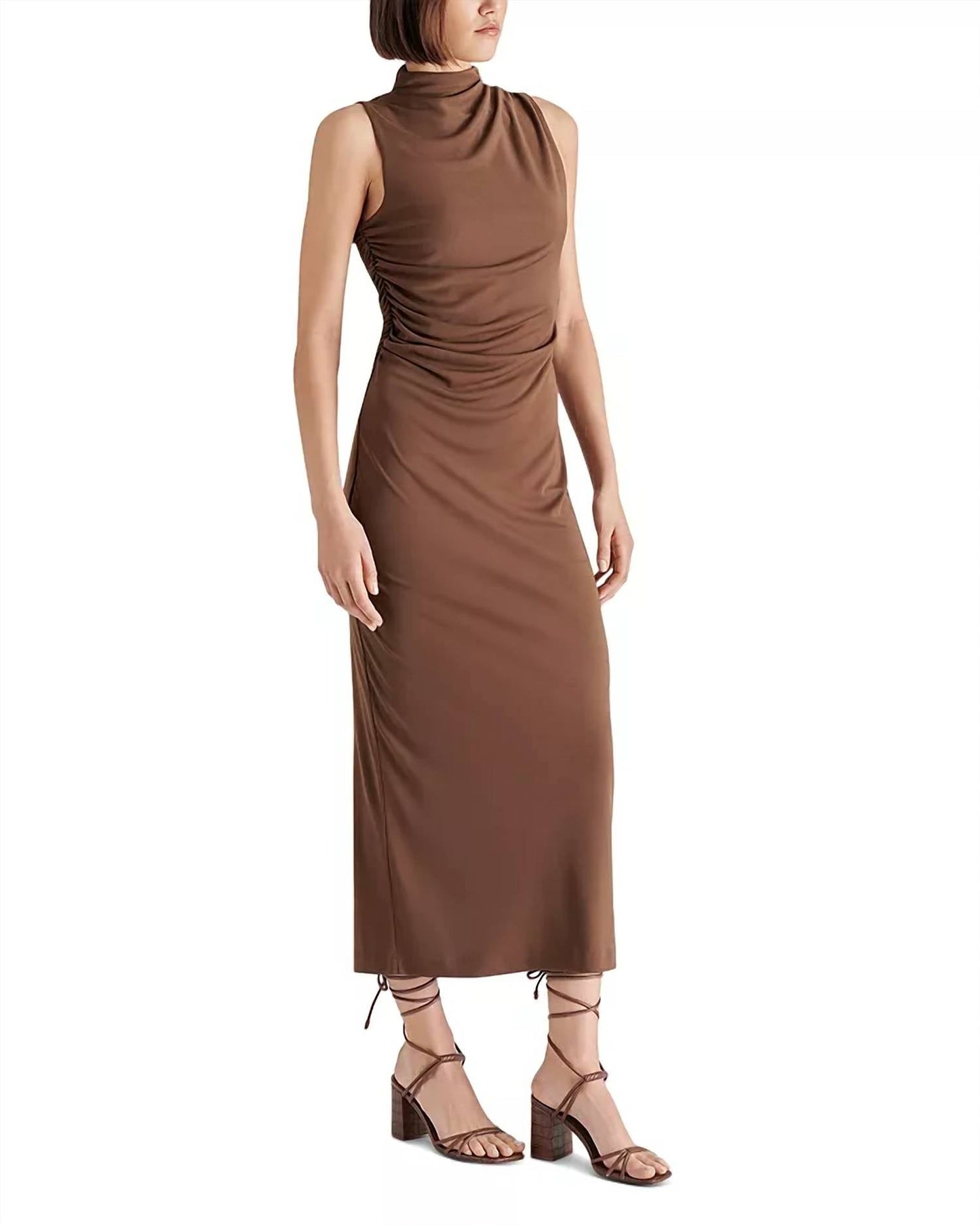 Steve Madden - Mo Funnel Neck Matte Jersey Dress