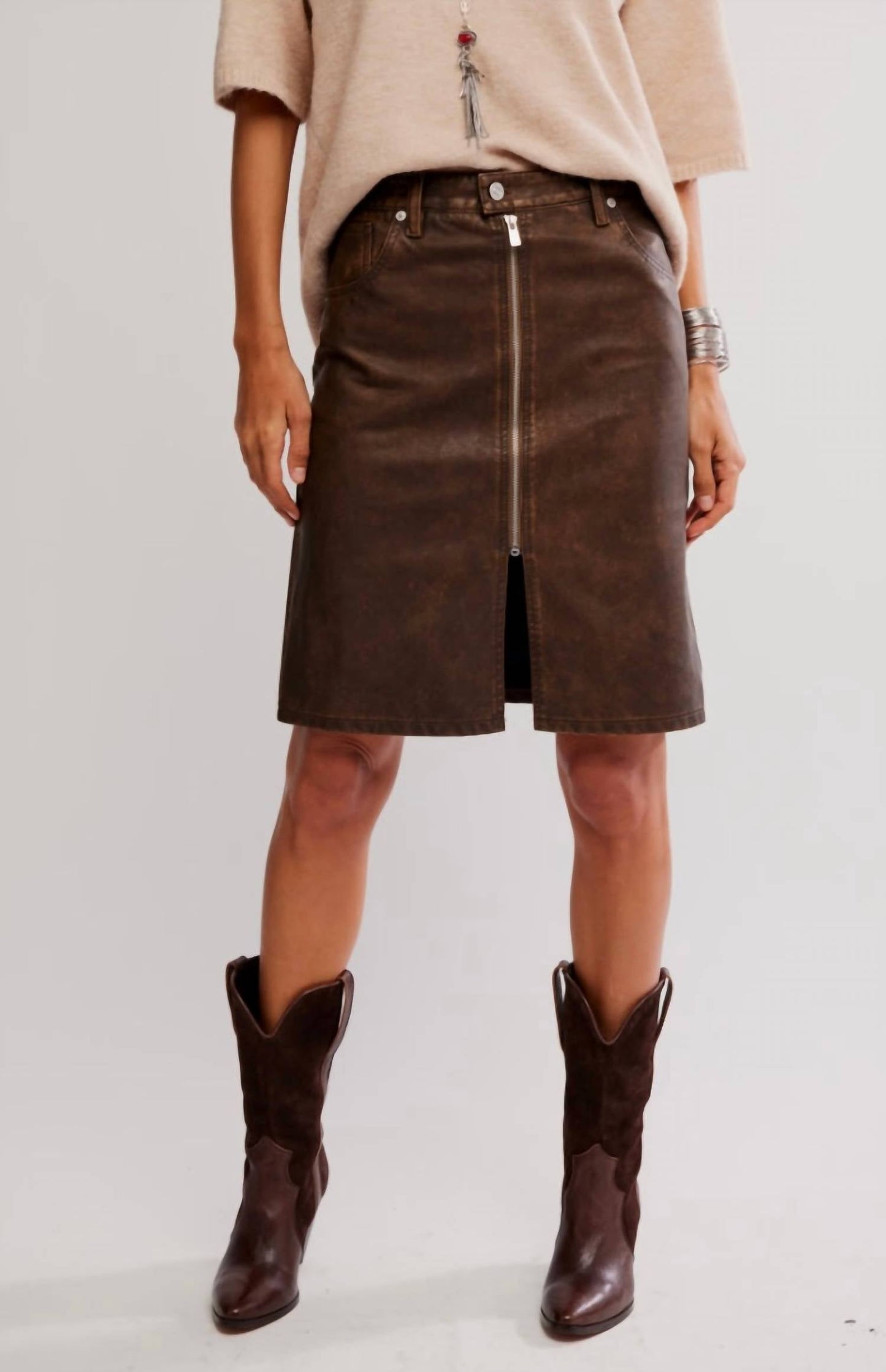 Free People - Sycamore Vegan Midi Skirt