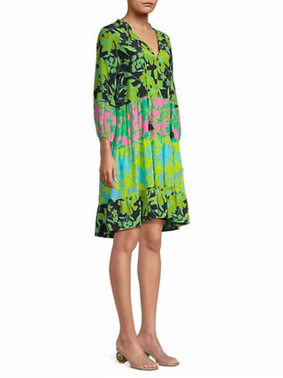 Johnny Was - Vestido curto Miramar em camadas