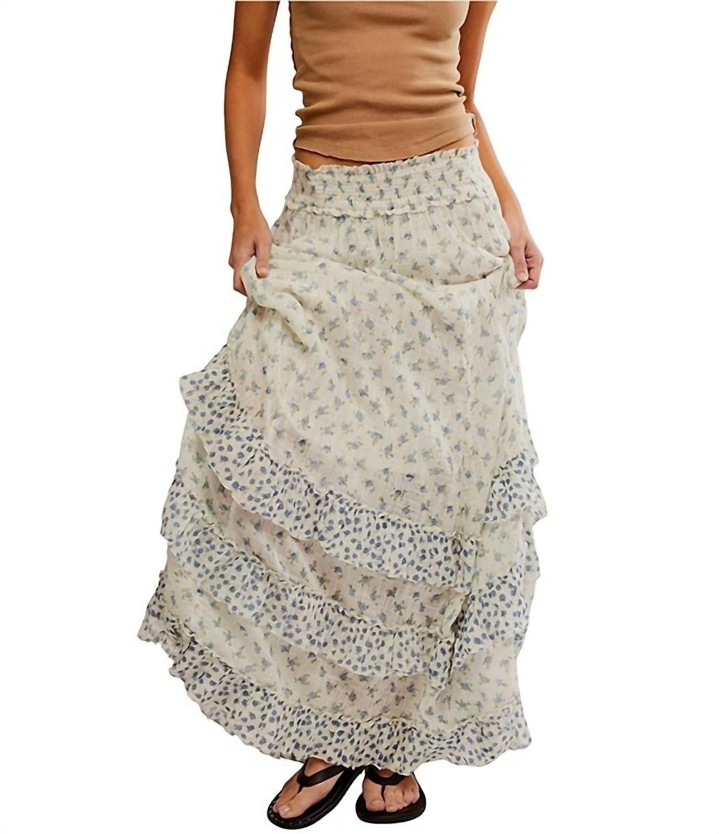 Free People - Brynn Printed Maxi Skirt