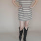 Entro - Stitched & Striped Sweater Dress
