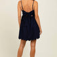 Pinkblush - Scallop Edge Cutout Tie Back Mini Dress