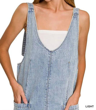 Trendsi - Vestido curto jeans Zenana